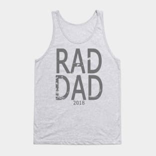 Distressed RAD DAD T-shirt, Father's Day Daddy Grandfather Funny Humor Gift Tank Top